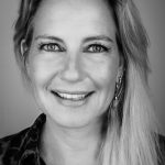 zwart wit portretfoto van Annemarie