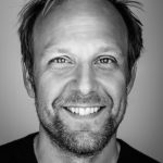 zwart wit portretfoto van Diederik