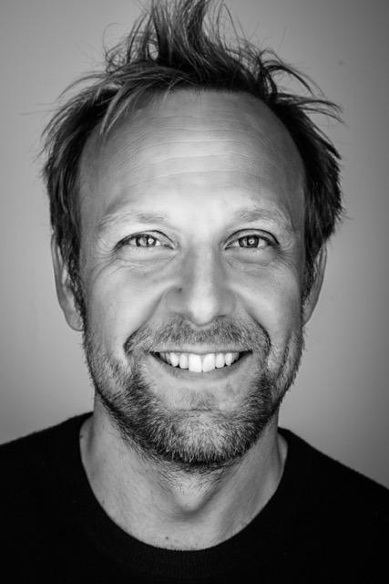 zwart wit portretfoto van Diederik