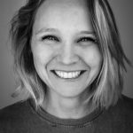 zwart wit portretfoto van ruby