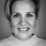 zwart wit portretfoto van Sofia