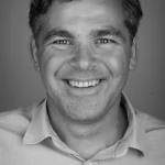 zwart wit portret van bart van dorp
