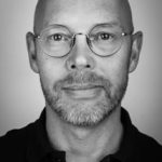 zwart wit portretfoto van Johan Veneman