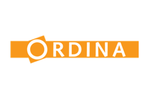 Oranje logo van Ordina
