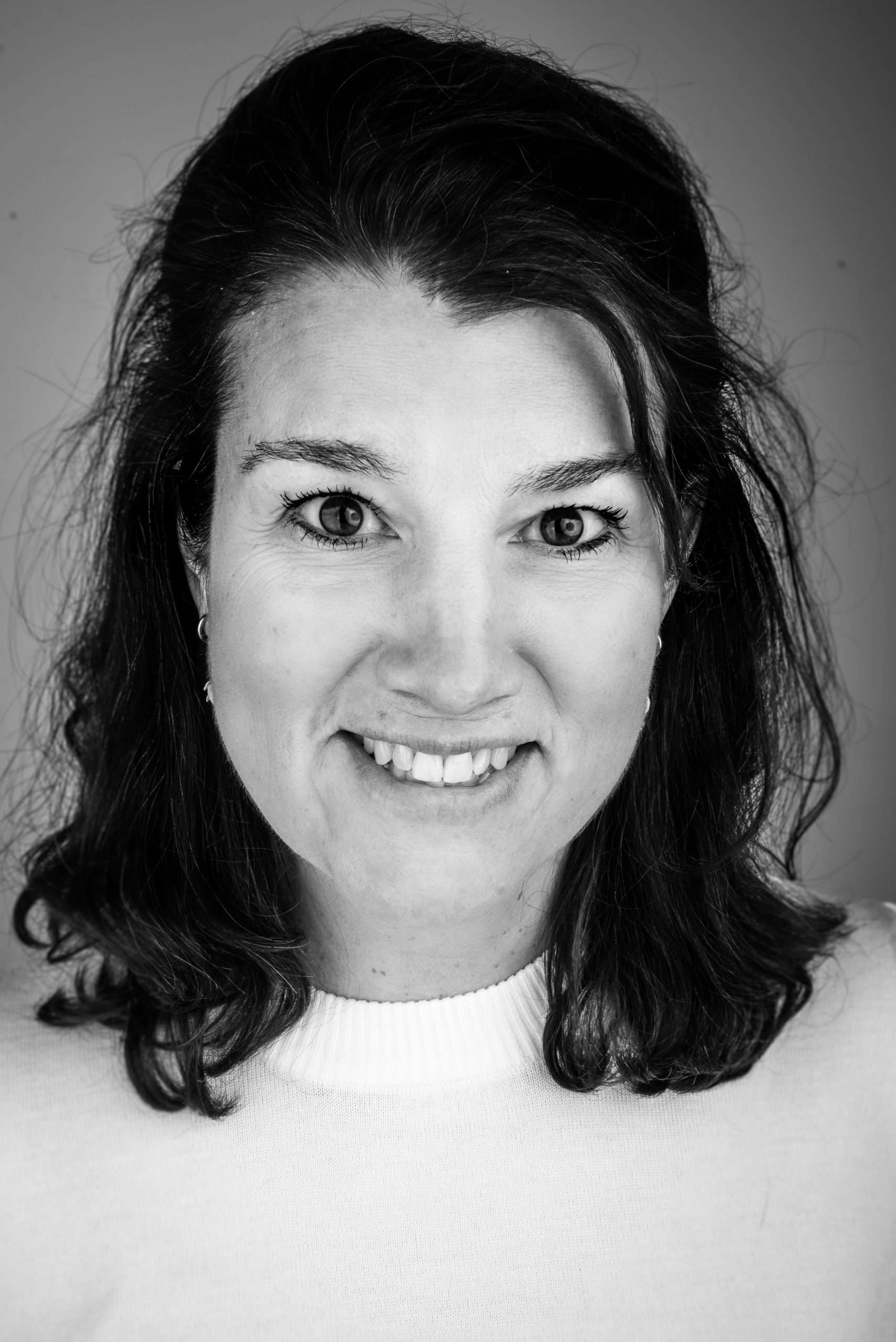 zwart wit portretfoto van Paulien
